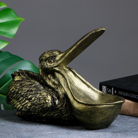 Stead - candy "Pelican" bronze, 34x24x12cm