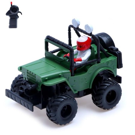 Army radio -controlled jeep, works on batteries