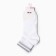 Women's socks shortened, white color, size 25-27