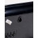 Electronic wall clock, calendar and thermometer, 36.2 x 15.5 cm, white numbers 10 x 4.5 cm 1076627