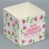 Gift box for flowers with PVC lid, packaging, “educator”, 12 x 12 x 12 cm