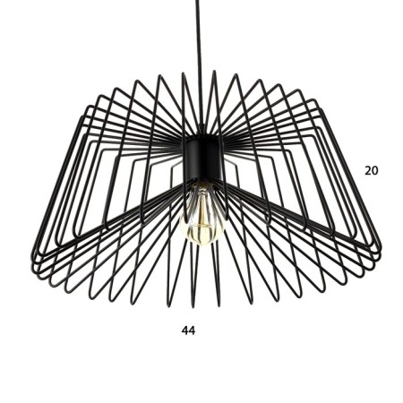 Lamp Bayerlux "Atom" 1x40W E27 Black 40x40x120 cm.