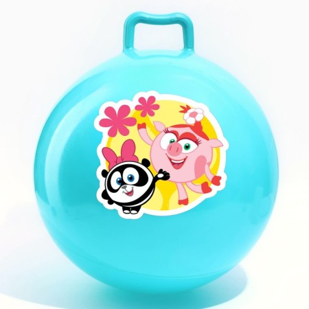 Ball jumping swords "Friends", ordinary with handles, d = 45 cm, 350 g, mix color-4