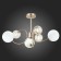 Ceiling EVOLUCE lamp. Sle220922-06. FORMAE. 6x5 watts, G9, 4000k, 67x67x36 cm, golden color