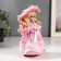 Doll Collectible Ceramics "Baby Maya in a pink dress" 20 cm