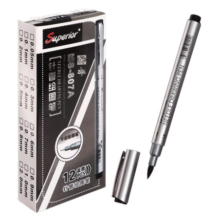 Marker Professional Liner Black, Thin line, 0.2 mm-1