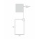 Mirror Uperwood Vizo, 40x70 cm, white profile