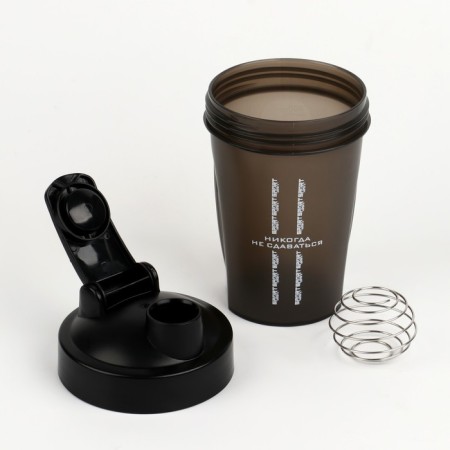 Shaker, series: Crossfit, "never give up", 400 ml-1