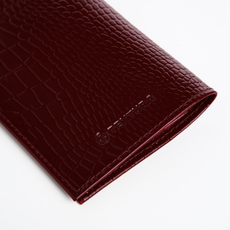 TEXTURA passport cover, burgundy color-4