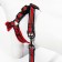 The ammunition set is soft, reflective, leash 120 x 2 cm, Osh 25-72 cm, red