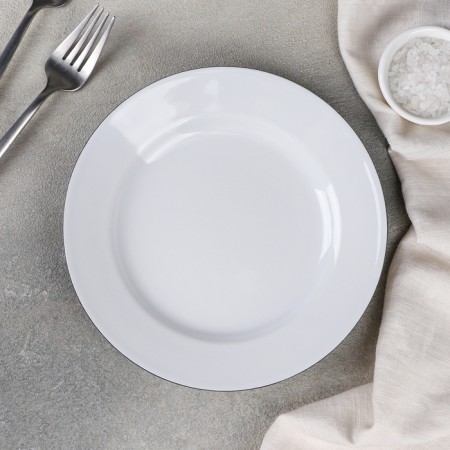 Porcelain plate "Palette", d = 20 cm, white