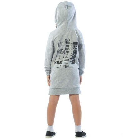 Baby dress, height 98 cm, color gray-melange-4