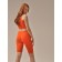 Female Legins Short, size XL, Aperol color