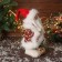 Santa Claus "in a fluffy suit, with a bag" moves, with backlight, 30x19 cm, red