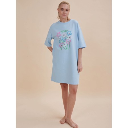 Women's dress, size XL, blue color-4
