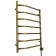 Domoterm electric heated towel rail "Laura", 500 x 700 mm, 7 crossbars, right, bronze