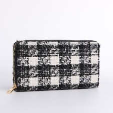 Women's wallet with lightning, black color