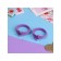 Hair gum "Melody", set 2 pcs., Star, 3.5 cm, lilac