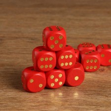 Player bones, 3 x 3 cm, set 50 pcs