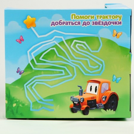 Soft toy tractor, green color-6