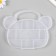 Casket Plastic for the little things "Bag" transparent 11 compartments 18.8x15x1.8 cm