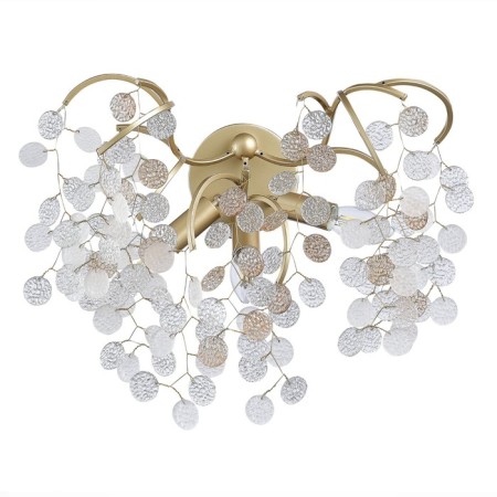 Sconces st. SL1650.301.03. Ravello. 3x5 watts, G9, 4000k, 45x45 cm, brass color-3