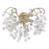 Sconces st. SL1650.301.03. Ravello. 3x5 watts, G9, 4000k, 45x45 cm, brass color