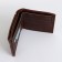 Male purse without fastening, brown color