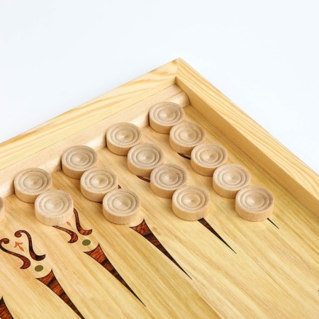 Narts "Ave Caesar", wooden board 60 x 60 cm, with a field for playing checkers-3