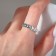 Ring "hearts" row, color silver, dimensionless