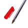 Ballic handle 0.7 mm, red rod, transparent body with a red cap