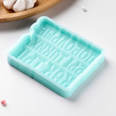 Silicone form “There would be more like you!”, 8.7 × 7 × 1 cm, turquoise color-2