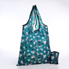 Household bag without fastening, turquoise color