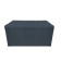 Puff with a lid and weighting, 800 × 400 × 420 mm, Bahama mitch, Denim color