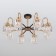 Tenia chandelier, 8x60W E14, bronze color, black