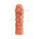 Kokos nozzle with additional stimulation, realistic, TPE, bodily, 16.5 cm