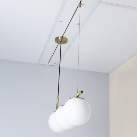 Suspended lamp Citilux "Bremen" CL112133, 60x15x30 cm, 3x40W, E27, brown color-7