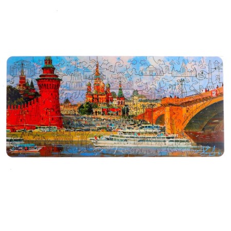 Figure wooden puzzle "Moscow", 106 details