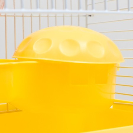 The cage for rodents "Pigzon", 23 x 17 x 26 cm, enamel, yellow-6