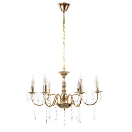 Maldiva chandelier 6he14 40W gold 62x62x32-82cm Bayerlux-4