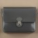 Bag's fastener, sewing, 6 × 4 cm, gray/silver color