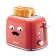 Toster KitFort KT-6218-1, 870 W, 6 fry modes, 2 toasts, red