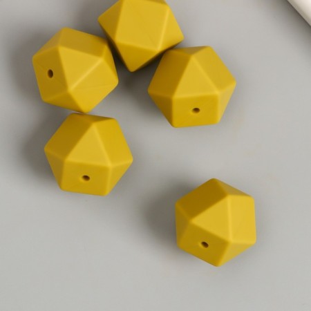 Busina silicone "polyhedron" olive d = 1.7 cm-1
