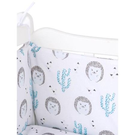 Pino in a crib, hedgehog print-1