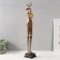 Polystone souvenir with the clock "Dog butler" 12.5x10.5x67 cm