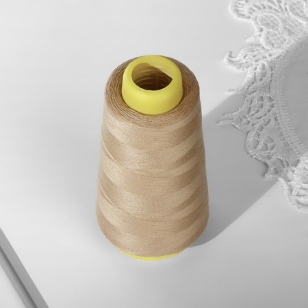 Threads 50/2, 3000 yard, beige color-2