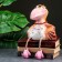 The piggy bank "Crow - Miracle in feathers" yellow, 20cm
