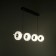 Lamp with PDD "Malmo" LED 20W 3000-6000K black and gold 180x15x15-115 cm