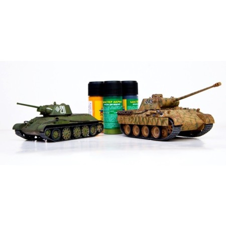 The national model-tank “Great confrontations: T-34/76 vs Panther” Star, 1/72, (5202)-7