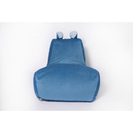 Hippopotamus, size 80x80 cm, sea wave/mint velor-1